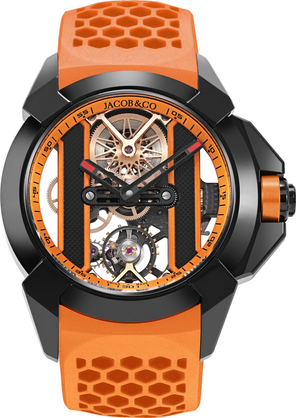 Jacob & Co Epic X Bridges Black Steel 44 mm Watch