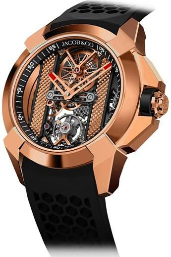 Jacob & Co. Epic X Bridges Rose Gold 44mm Watch