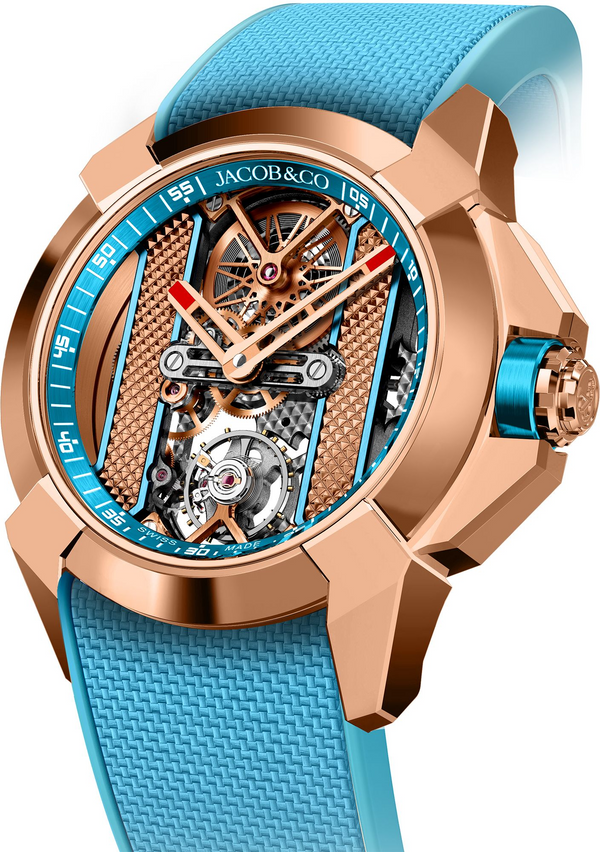 Jacob & Co Epic X Bridges V2 Rose Gold & Stainless Steel 44 mm Watch