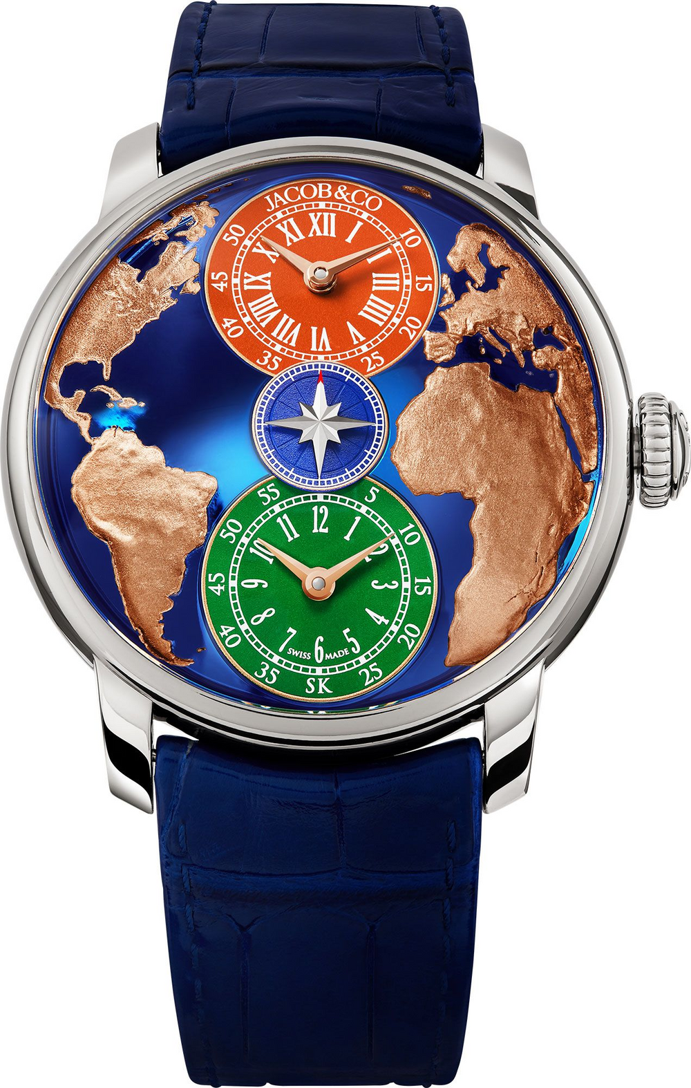 Jacob & Co Salman Khan Edition Dual Time Zone 43mm Watch