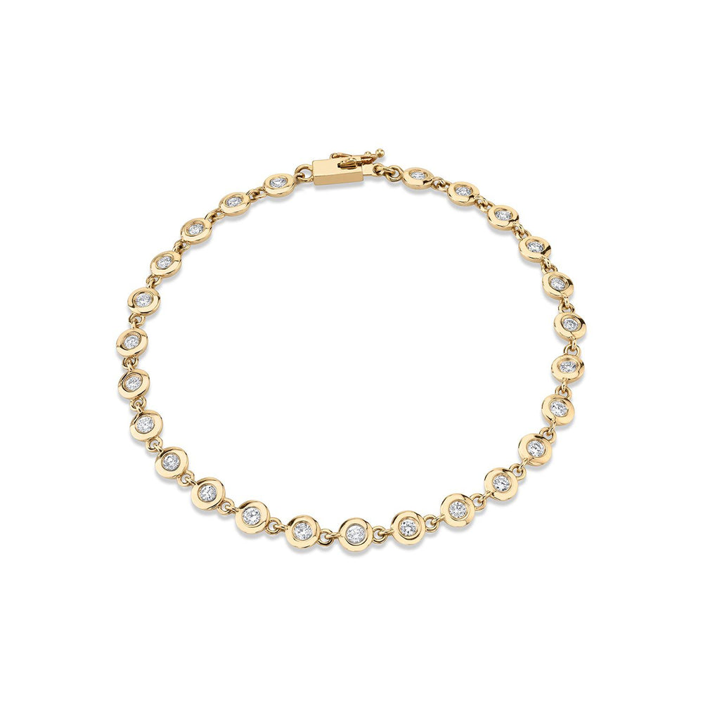 Round Bezel Tennis Bracelet