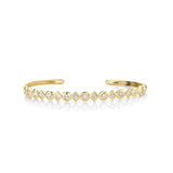 Bezel Mixed Shape Cuff Bracelet