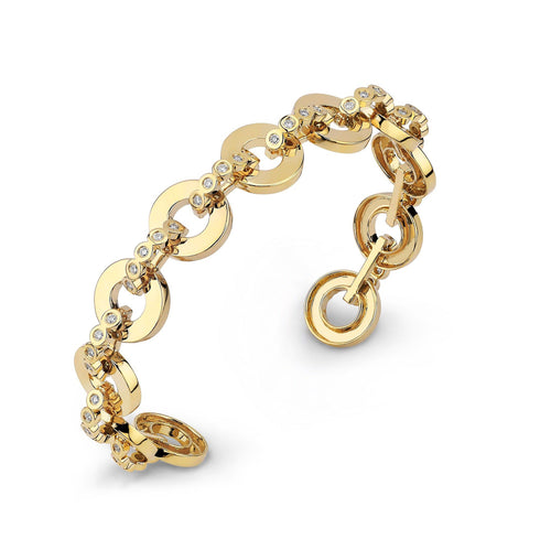 MICHAEL M Bracelets Chroma Gold Arch Cuff