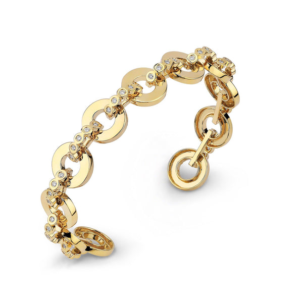 MICHAEL M Bracelets Chroma Gold Arch Cuff
