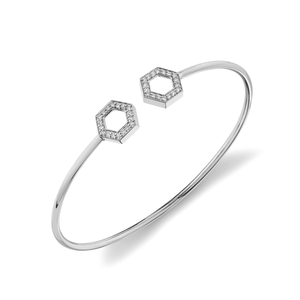 Silver Hex Flex Cuff