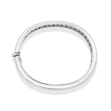 Polished Silver Orb Split Hinged Bracelet