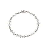 Princess Bezel Tennis Bracelet
