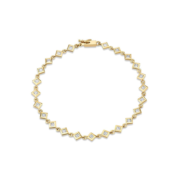 MICHAEL M Bracelets Princess Bezel Tennis Bracelet