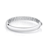 Silver Orb Split Hinged Bracelet
