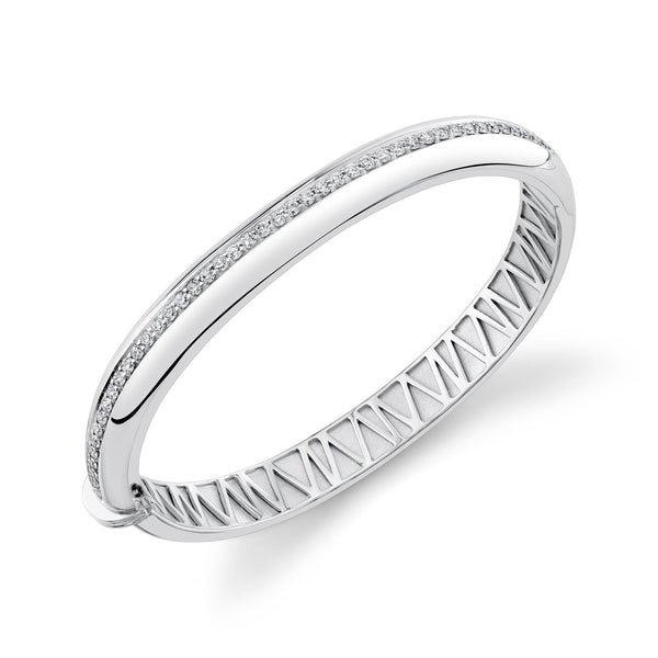 MICHAEL M Bracelets Silver / Small Silver Orb Split Hinged Bracelet S-BR525S-H