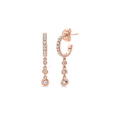 Chroma Gold Dangle Hoops