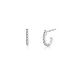 Diamond Huggie Hoop Earrings