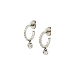 Foundation Bezel Huggie Hoops