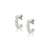 Mixed Shape Bezel Huggies