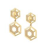 Hex Truss Cocktail Earrings