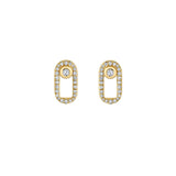 Pave Singleton Studs