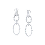 Cloud Oval Drop Earrings
