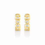 Bezel Round and Princess Hoops