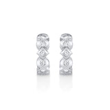 Bezel Round and Princess Hoops