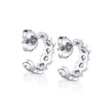Bezel Round and Princess Hoops