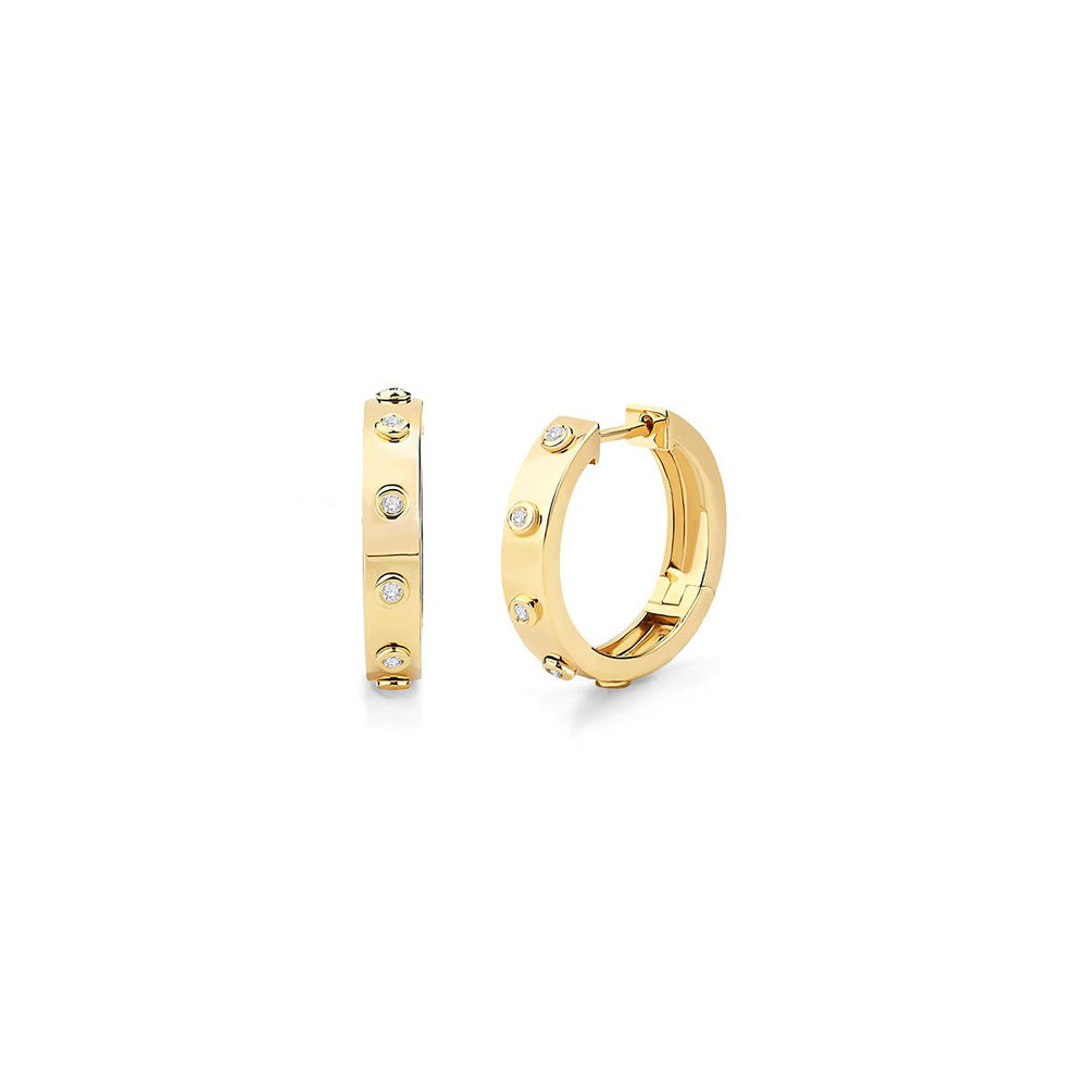 Chroma Gold Hinge Hoops