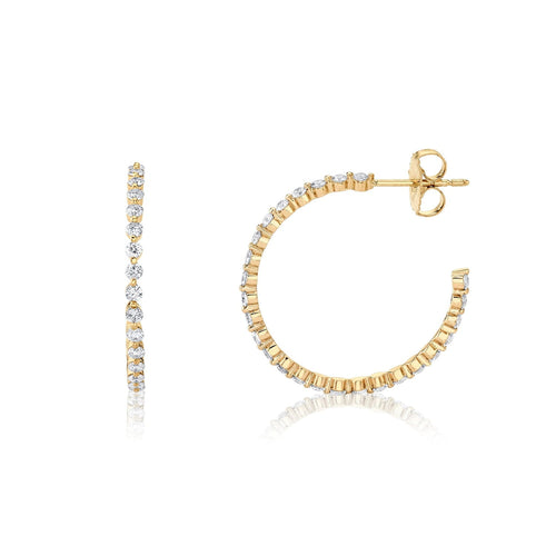 MICHAEL M Earrings Cloud Hoops