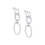 Cloud Oval Drop Earrings