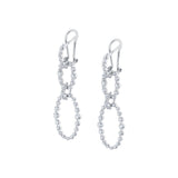 Cloud Oval Drop Earrings