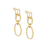 Cloud Oval Drop Earrings