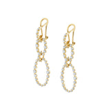 Cloud Oval Drop Earrings