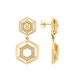 Hex Truss Cocktail Earrings