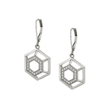 Hex Truss Dangle Earrings