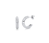Large Pavé Orb Hoops