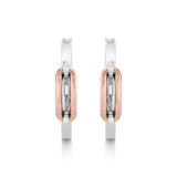 Link Hoop Earrings in Gold & Silver