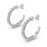 Meksian Diamond Hoop Earrings