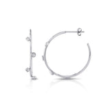 Mixed Shape Bezel Hoops