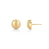 Orb Stripe Button Studs