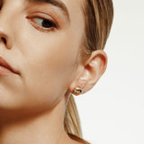 Orb Stripe Button Studs
