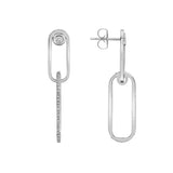 Silver Couplet Earrings