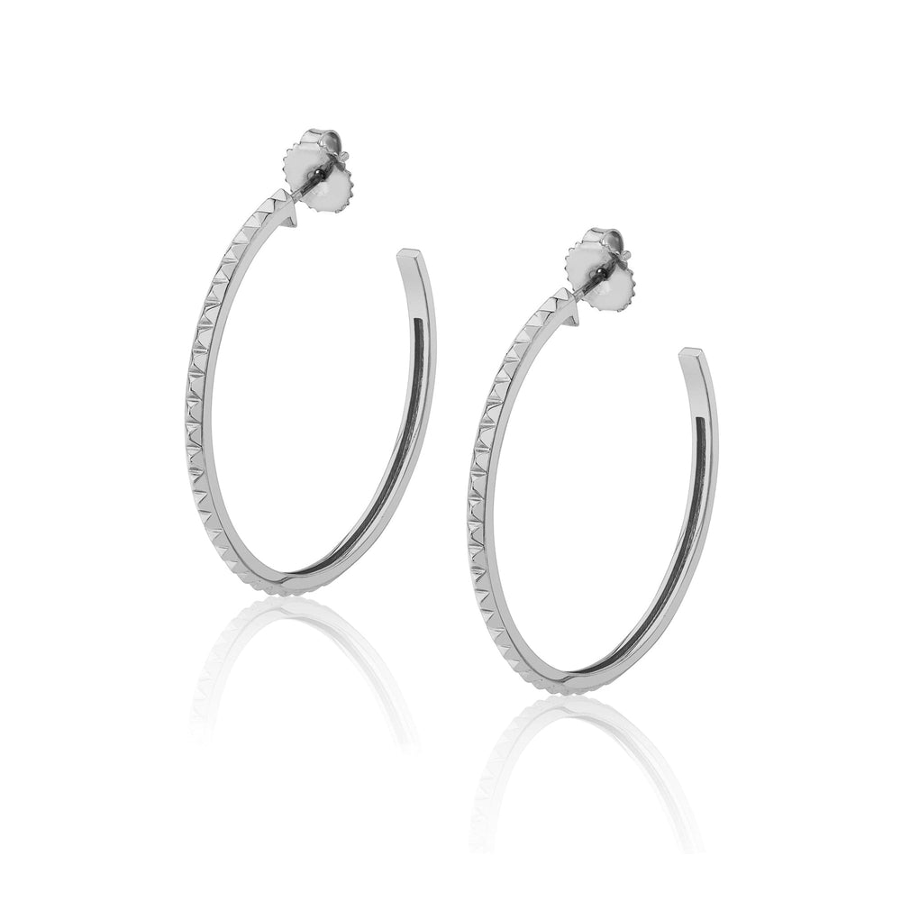 Silver Foundation Hoop Earrings