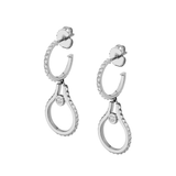 Silver Mini Signature MM Tetra Earrings