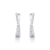 Silver Tetra Crossover Hoops
