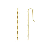 Single Stone Foundation Bar Earrings