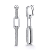 Triple Luxe Link Drop Earrings