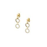 Two Ring Cloud Drop Earrings