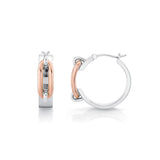 Wide Luxe Link Hoop Earrings in Gold & Silver