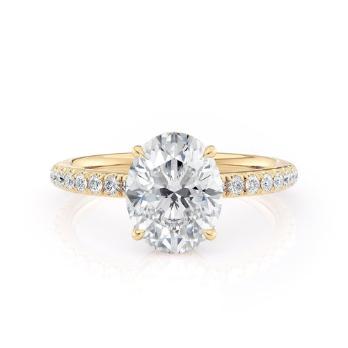 MICHAEL M Engagement Rings 18K Rose Gold Crown R715-2 Oval R715-2RG
