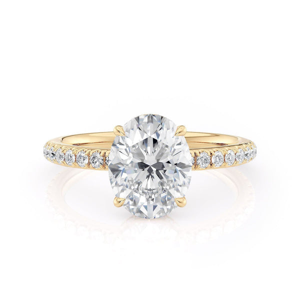 MICHAEL M Engagement Rings 18K Rose Gold Crown R715-2 Oval R715-2RG