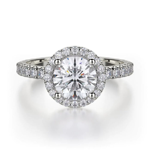 MICHAEL M Engagement Rings 18K White Gold Europa R320S-1 R320S-1WG