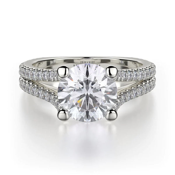 MICHAEL M Engagement Rings 18K White Gold Europa R437-1.5 R437-1.5WG